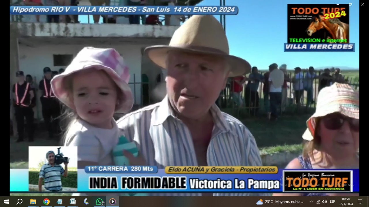 Cruz&oacute; el disco !!!!   INDIA FORMIDABLE  de Victorica La Pampa