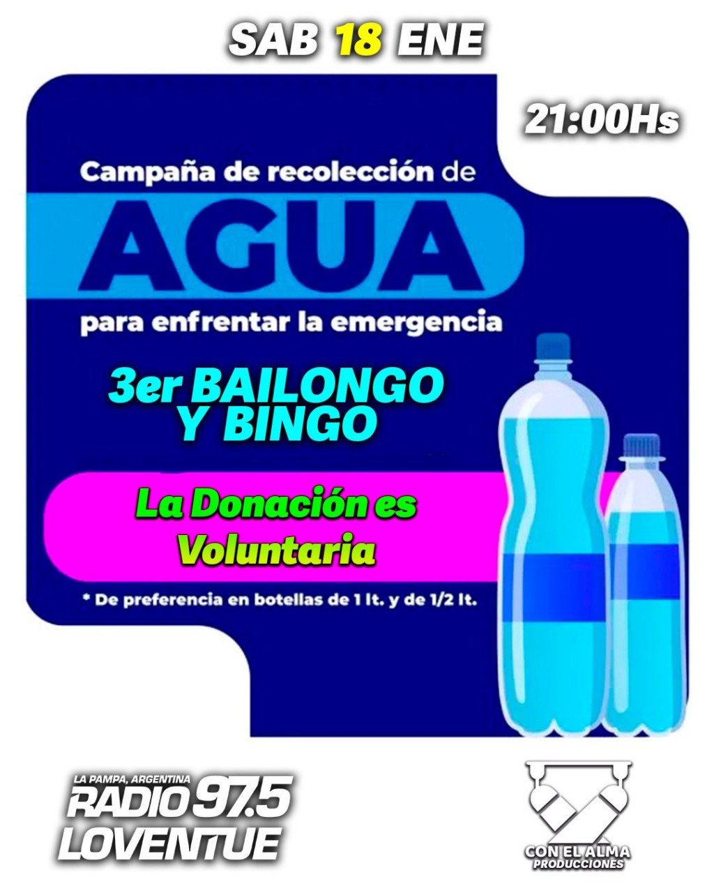 La Pampa: Se suman acciones solidarias para asistir a los barrios sin agua en Victorica 