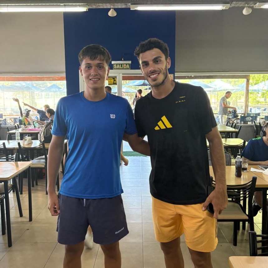 La Pampa: Integrantes de la escuela tie break08 entrenando con Francisco Cer&uacute;ndolo 