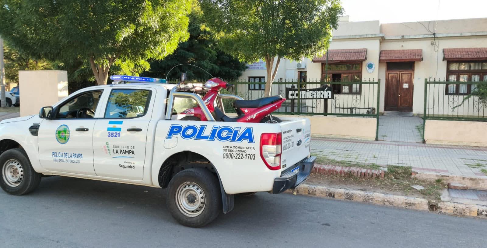 La Pampa: Allanamiento y secuestro de motocicleta tras peligrosa huida en Victorica