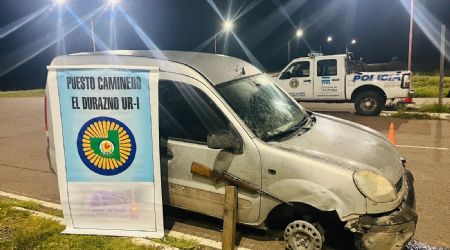 La Pampa:lo demoraron tras llegar al control con una rueda destruida