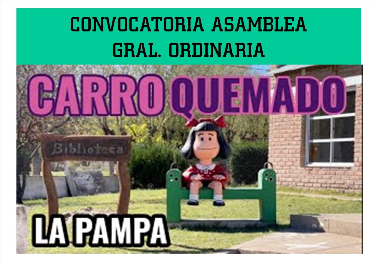 Convocatoria Asamblea Biblioteca "Carro Quemado"