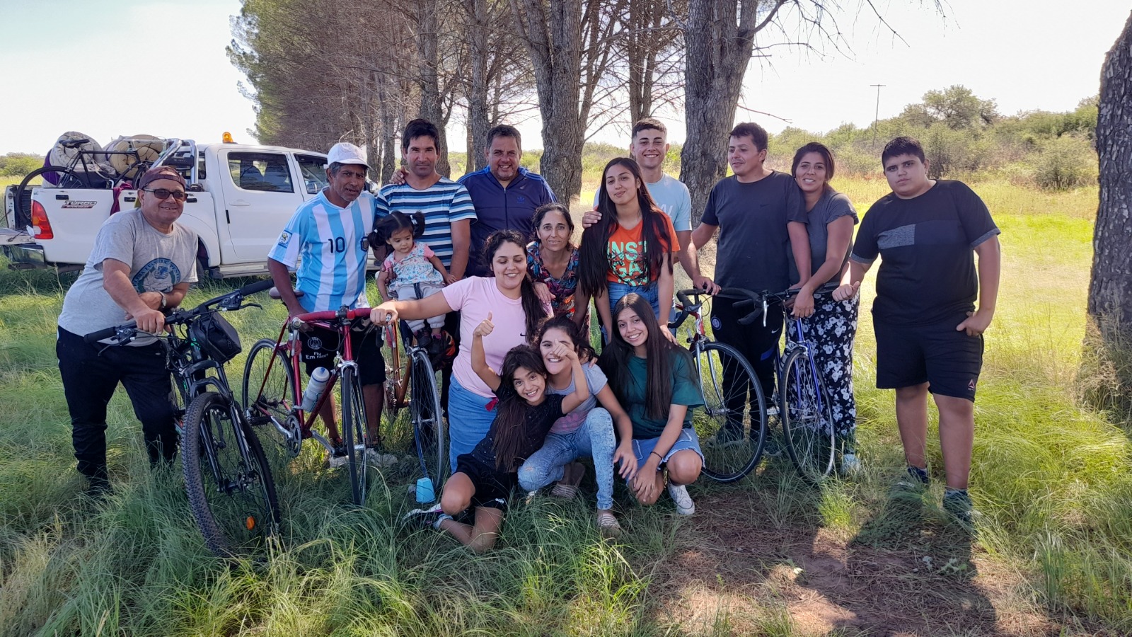 La Pampa : Kil&oacute;metros en bicicleta para honrar a Dios