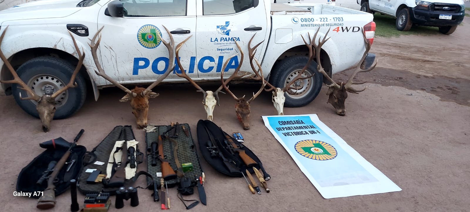 La Pampa: En un campo de Tel&eacute;n: furtivos ten&iacute;an un campamento con freezer y trofeos de ciervo y puma