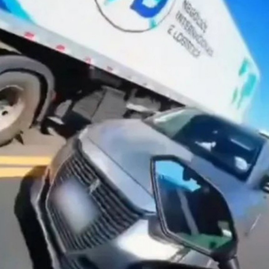 La Pampa: Identifican al conductor que casi choca de frente a un motociclista por adelantarse en la ruta