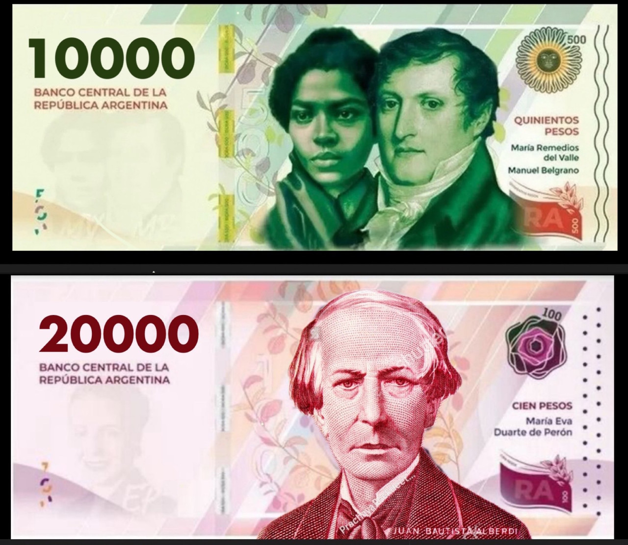 El Banco Central anunci&oacute; cu&aacute;ndo comenzar&aacute;n a circular los billetes de $10.000 y $20.000