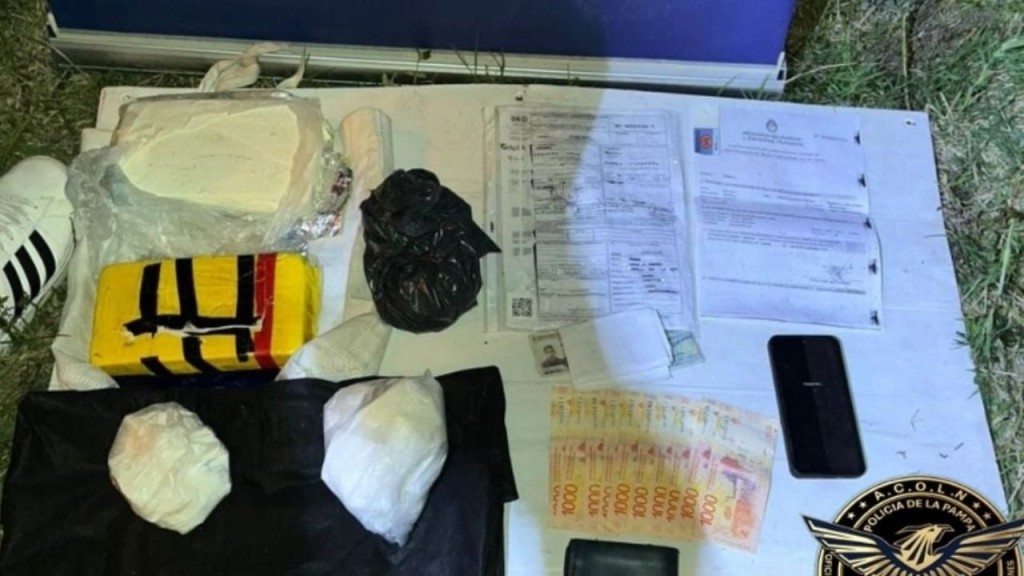 La Pampa: Detienen a cuatros personas con 3 kilos de cocaina