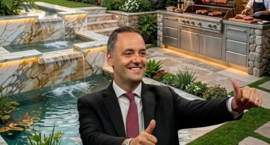 Cascada, parrilla y pileta: las excentricidades de la casa de Manuel Adorni