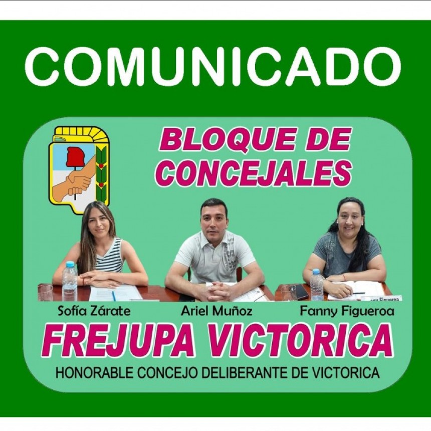 La Pampa: COMUNICADO OFICIAL DEL BLOQUE FREJUPA VICTORICA
