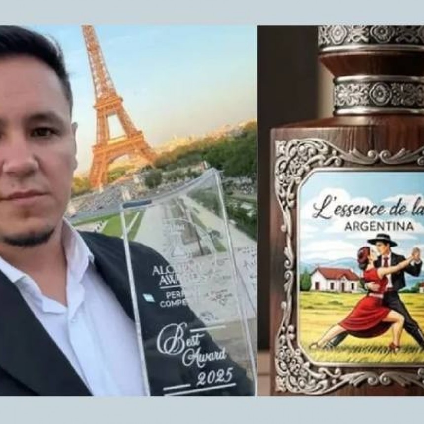 Un pampeano gan&oacute; el mundial de perfumes en Francia