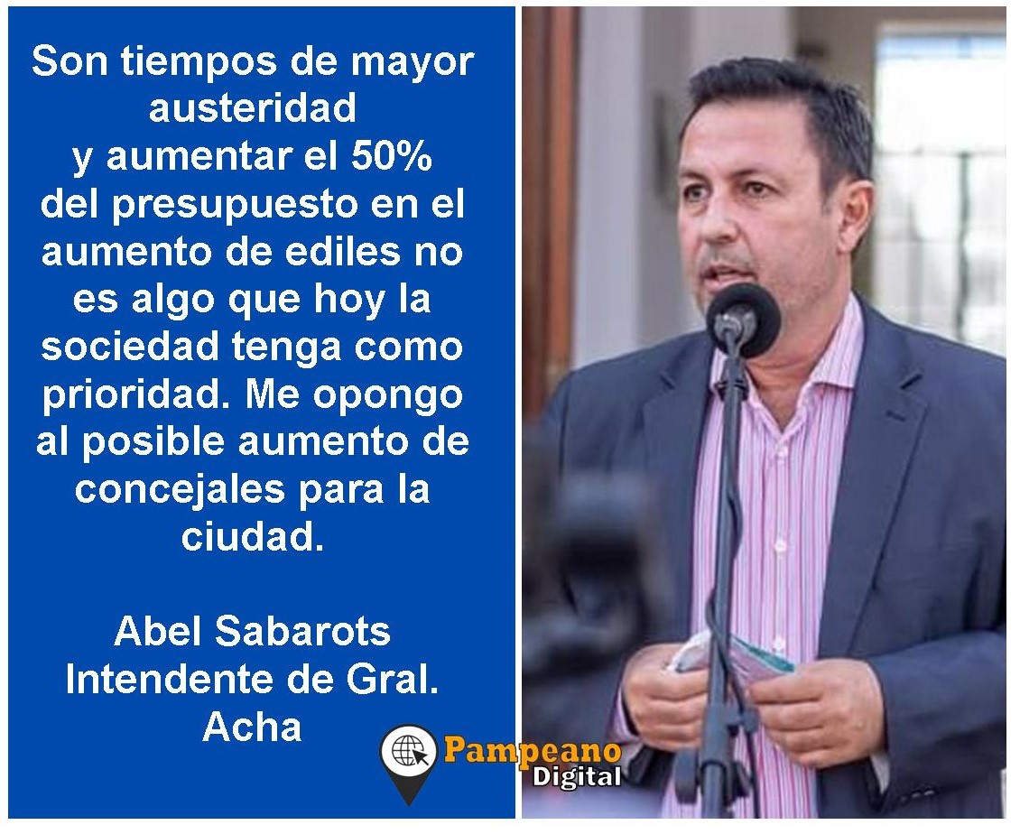 Seg&uacute;n el Censo 2022 Acha y Toay tendr&iacute;a que tener 4 Concejales m&aacute;s