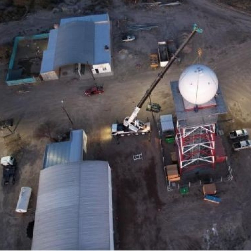 La Pampa:Avanza la instalaci&oacute;n del radar meteorol&oacute;gico en Santa Isabel