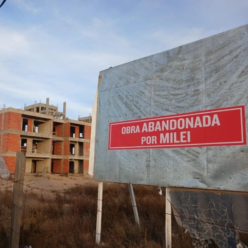 La Pampa: Carteles en obras abandonadas: "logramos visibilizar que esto es responsabilidad nacional"