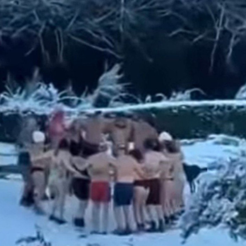 La forma m&aacute;s ins&oacute;lita de pasar el fri&oacute; en La Cumbrecita