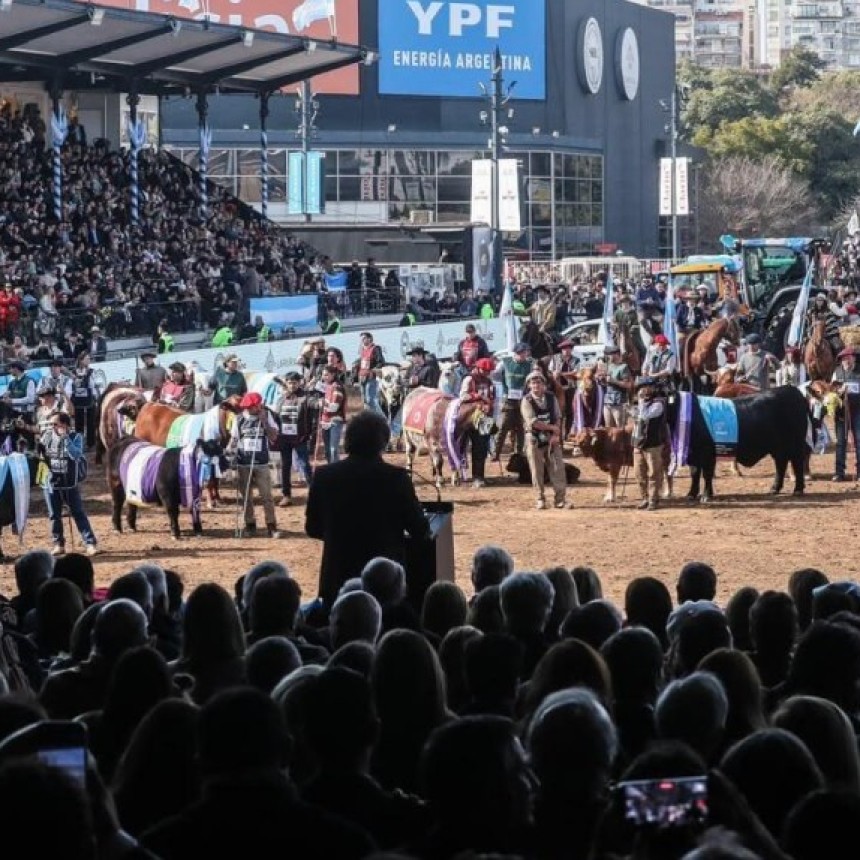 Milei en La Rural: 