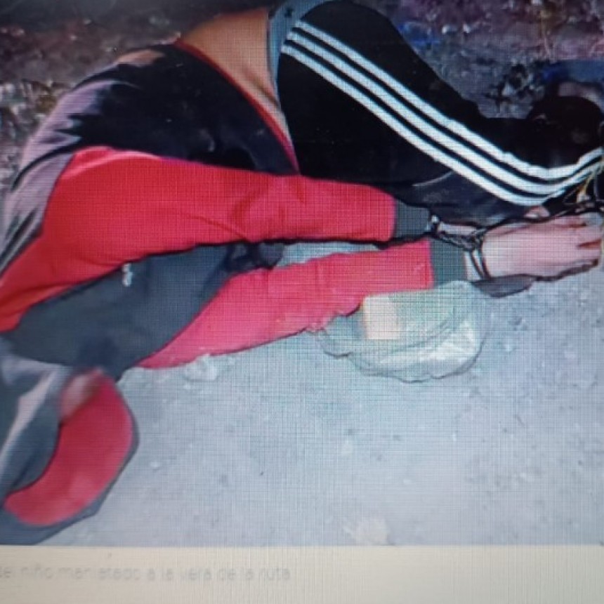 Ataron a un ni&ntilde;o de 12 a&ntilde;os de pies y manos y lo dejaron abandonado a la vera de una ruta en Santiago del Estero