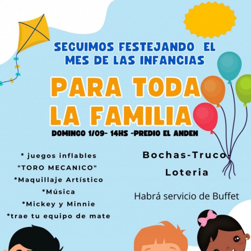 La Pampa: Luan Toro recibe septiembre celebrando con los ni&ntilde;os