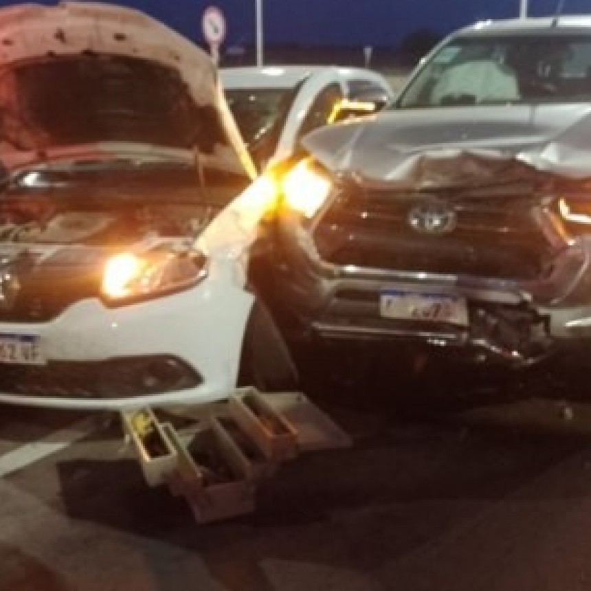La Pampa:Cuatro heridos tras violento choque en el cruce de 35 y 18