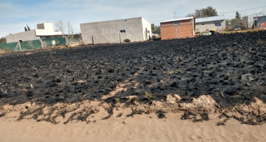 La Pampa:Estaban haciendo un asado al aire libre y se les fue de las manos