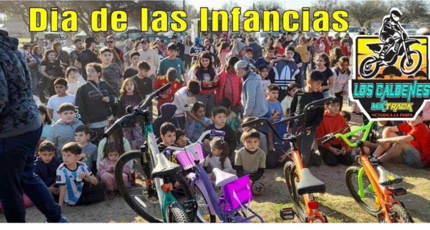 La Pampa: El motocross de "Los Caldenes mx track" festejo el d&iacute;a del ni&ntilde;o con todas las familias