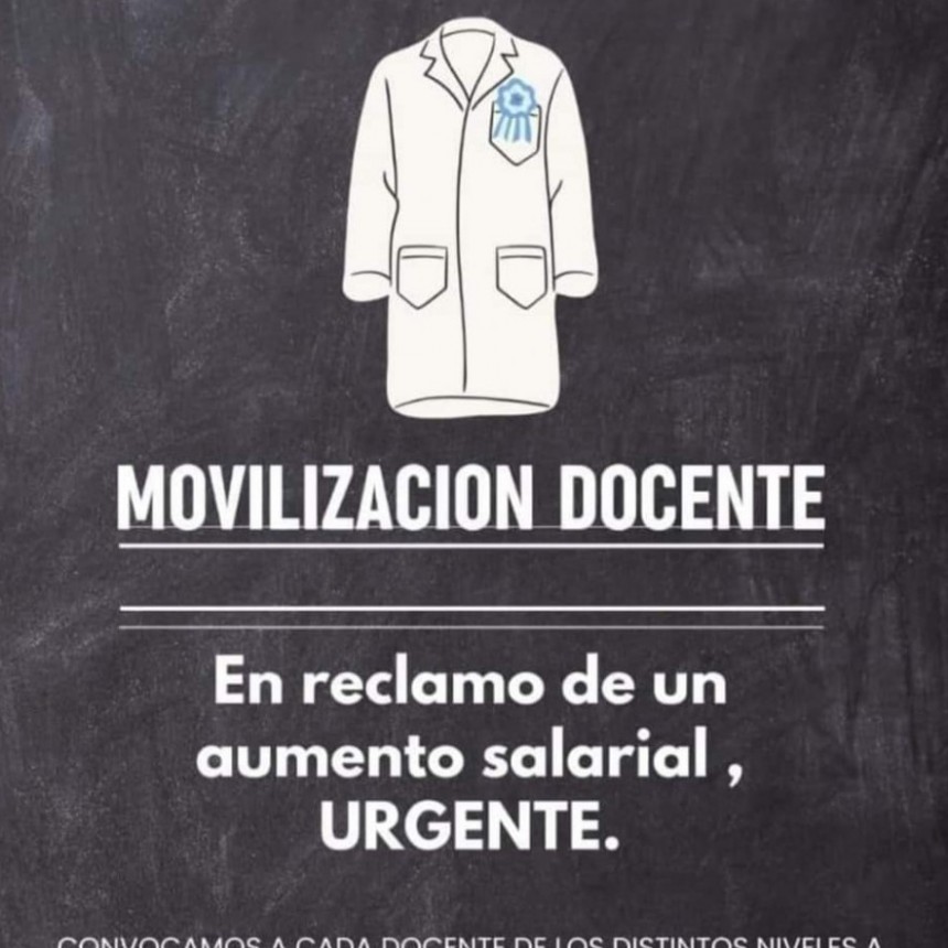 La Pampa: En reclamo de aumento salarial Urgente, el pr&oacute;ximo 11 de septiembre Movilizaci&oacute;n docente