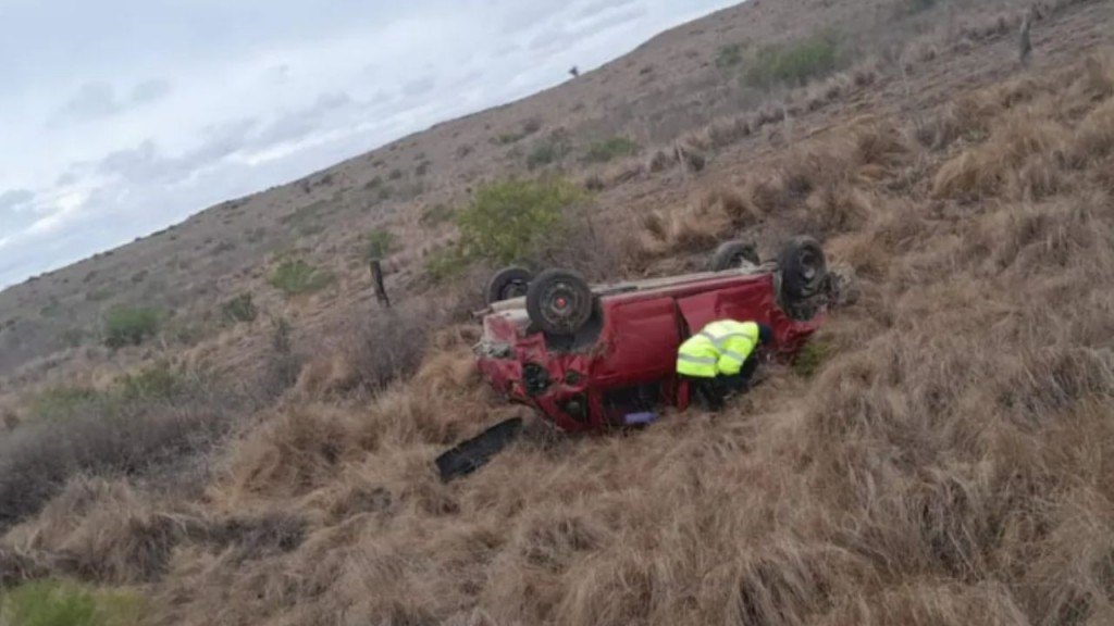 La Pampa:Una mujer murió y dos hombres resultaron heridos tras un vuelco en la Ruta Provincial 10 cerca de Santa Isabel