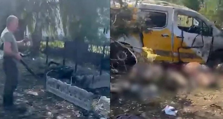 Una bomba planeadora rusa mat&oacute; a m&aacute;s de 20 personas que aguardaban para cobrar sus pensiones en Ucrania