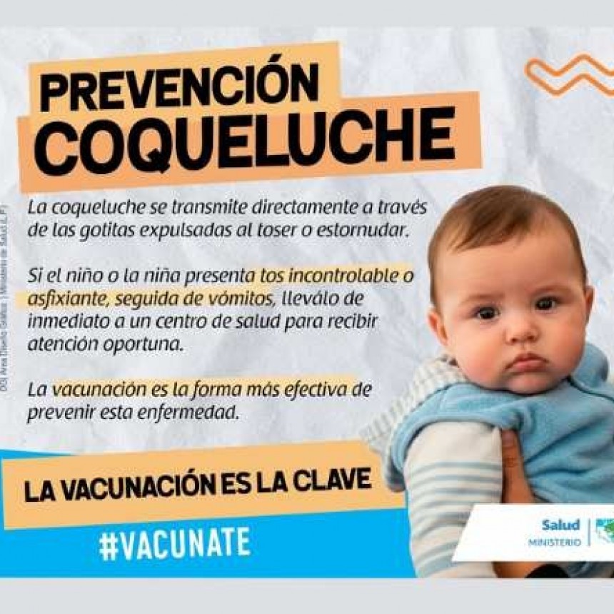 La Pampa: Detectan casos de tos convulsa y desde Salud refuerzan medidas preventivas