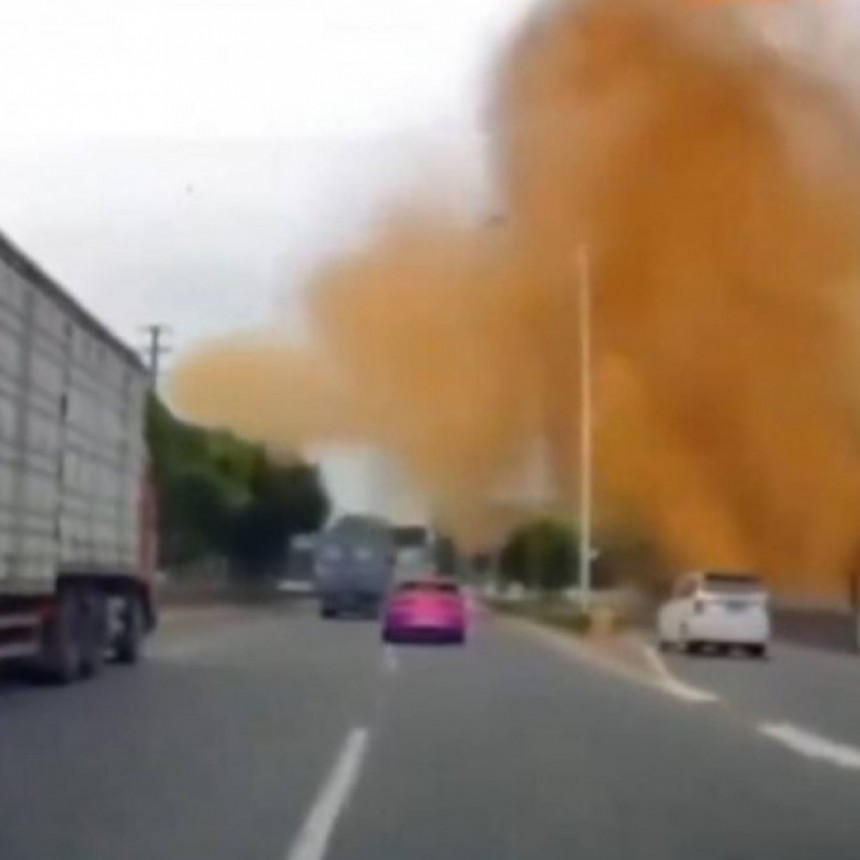 La sorprendente lluvia fecal en una carretera de China que obligó a paralizar el tráfico