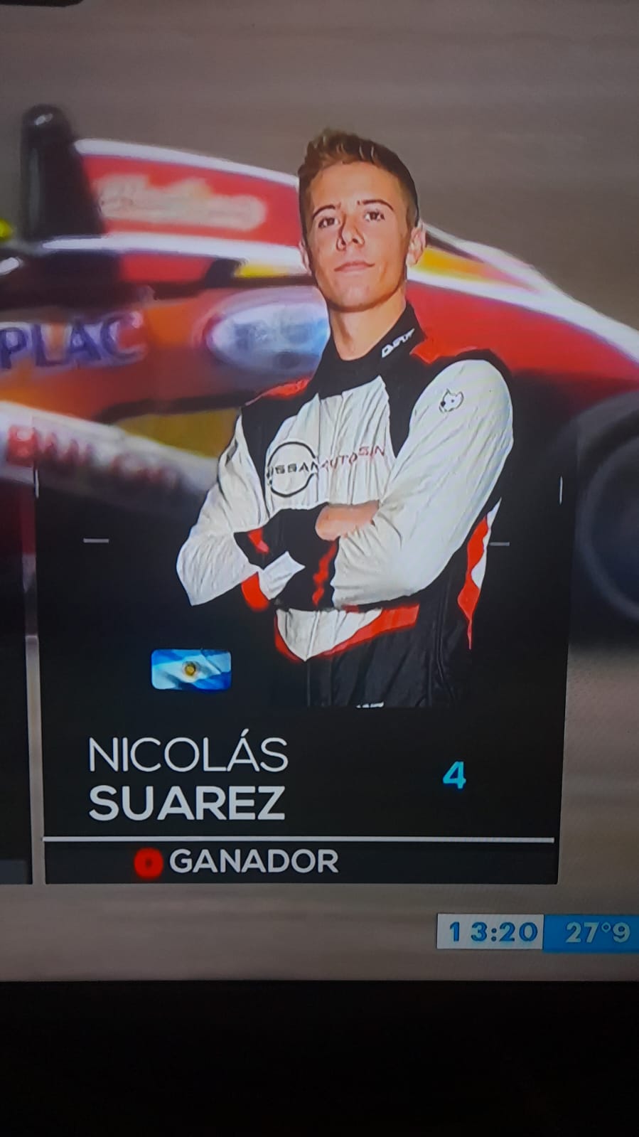 Nicolas Suarez Campe&oacute;n Formula Nacional Argentina
