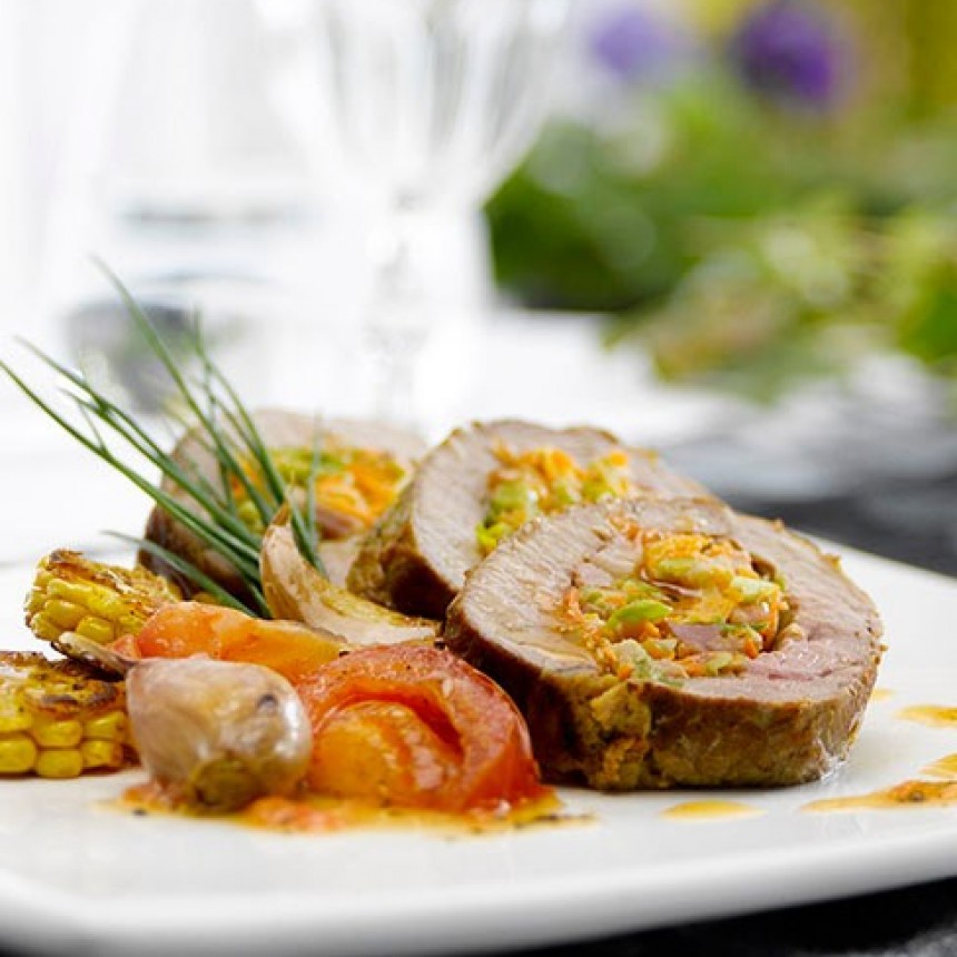 Colita de cuadril rellena